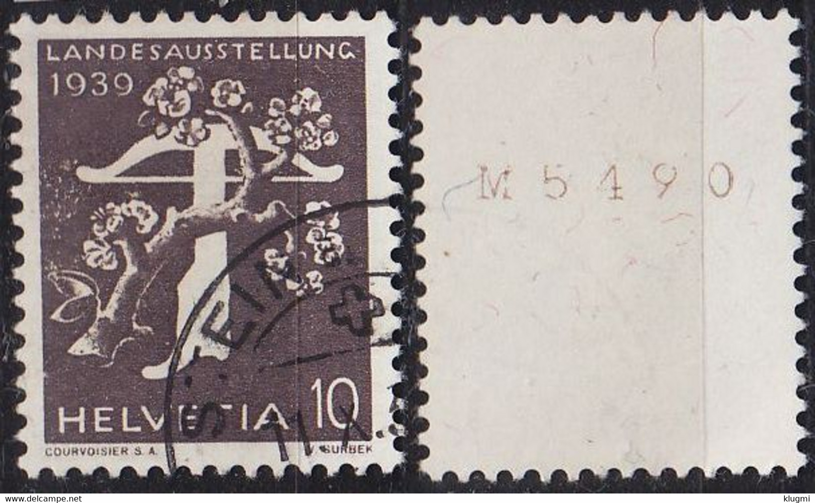SCHWEIZ SWITZERLAND [Rolle] MiNr 0345 ( O/used ) [01] - Coil Stamps