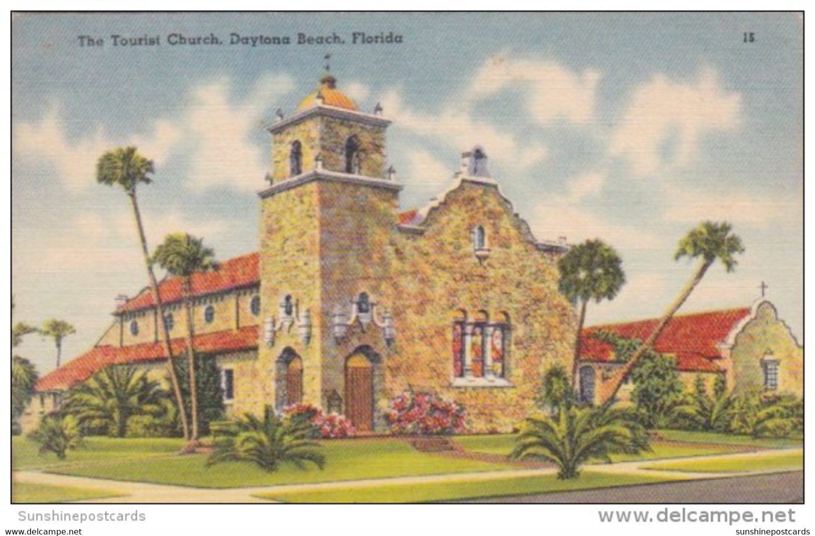 Florida Daytona The Tourist Church 1951 - Daytona