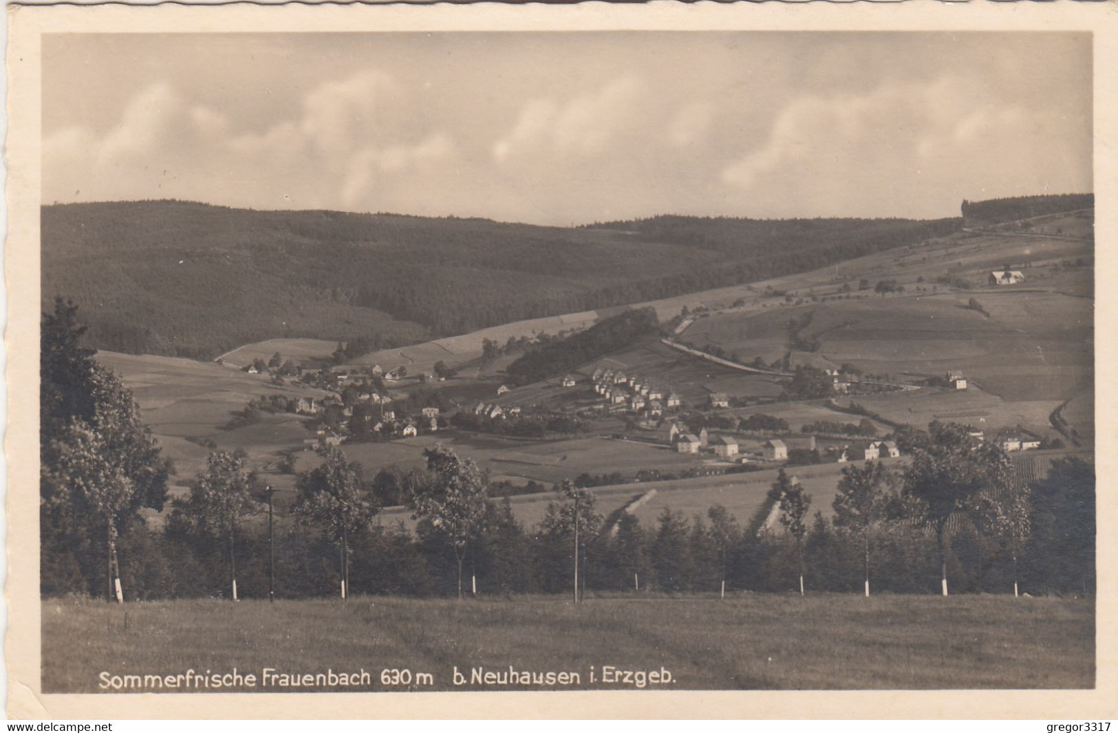 A8311) FRAUENBACH B. NEUHAUSEN I. Erzgebirge - Sehr Dünn Besiedelt - Häuser ALT !! 21.6.1941 - Neuhausen (Erzgeb.)