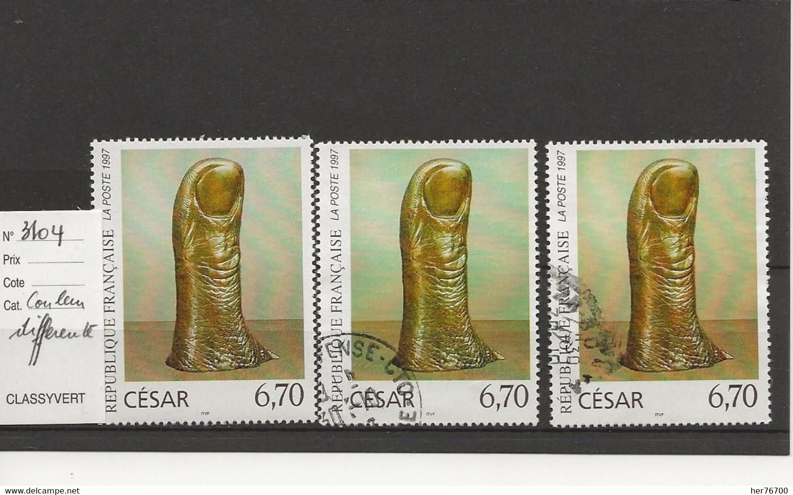 TIMBRE   YVERT N°  3104 - Usati