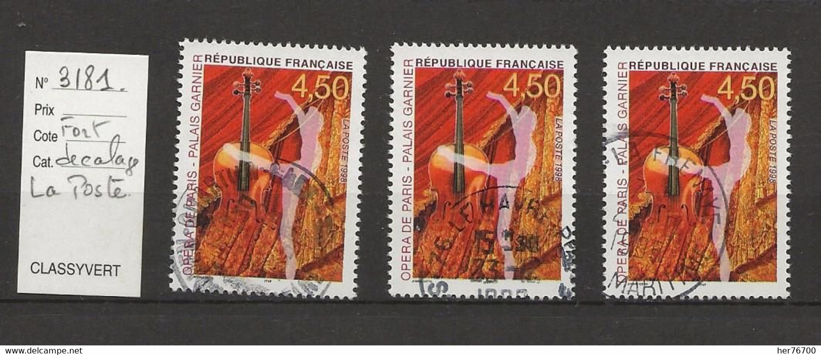 TIMBRE   YVERT N°  3181 Et 3219 - Storia Postale