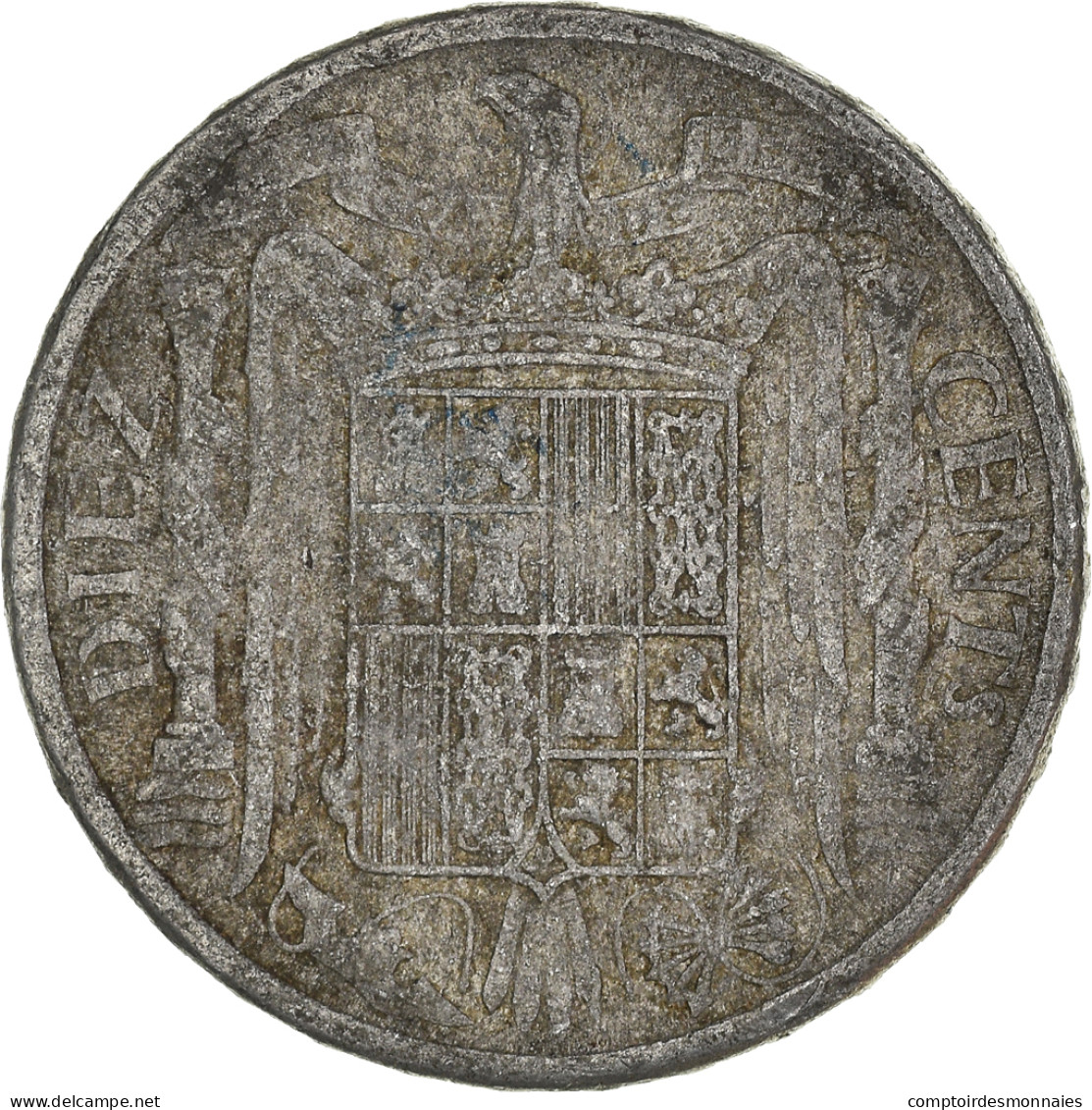 Monnaie, Espagne, 10 Centimos, 1945 - 10 Centiemen