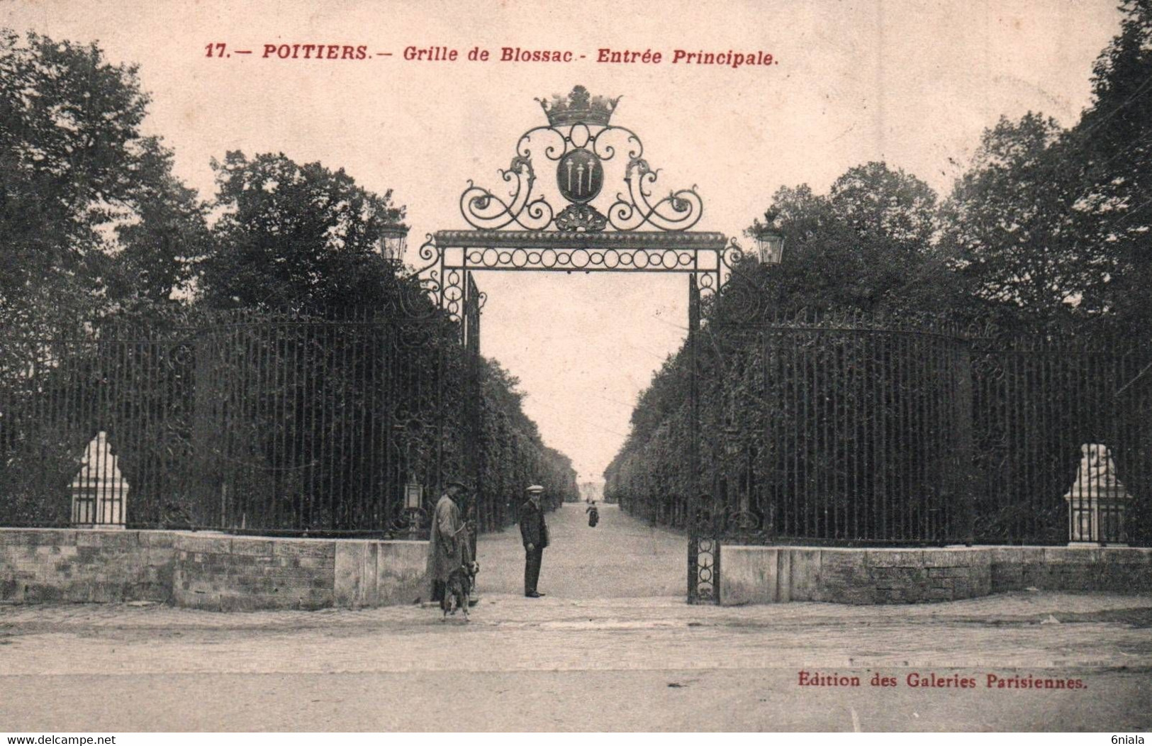 9152 POITIERS Grille De Blossac Entrée Principale    ( Recto-verso) 86 Vienne - Poitiers