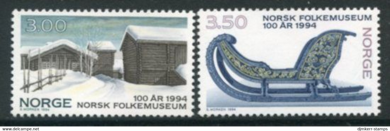 NORWAY 1994 Centenary Of Open-air Museum MNH / **.   Michel 1161-62 - Nuovi
