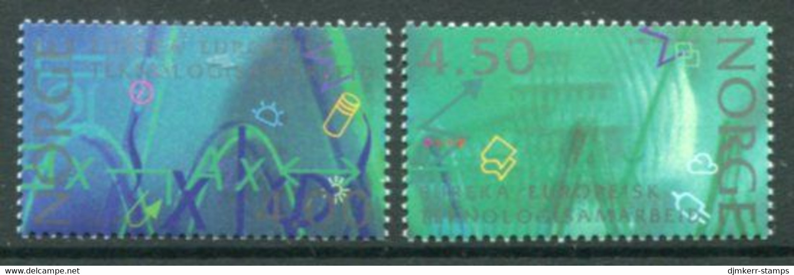 NORWAY 1994 Norwegian Chairmanship Of EUREKA MNH / **.   Michel 1159-60 - Unused Stamps