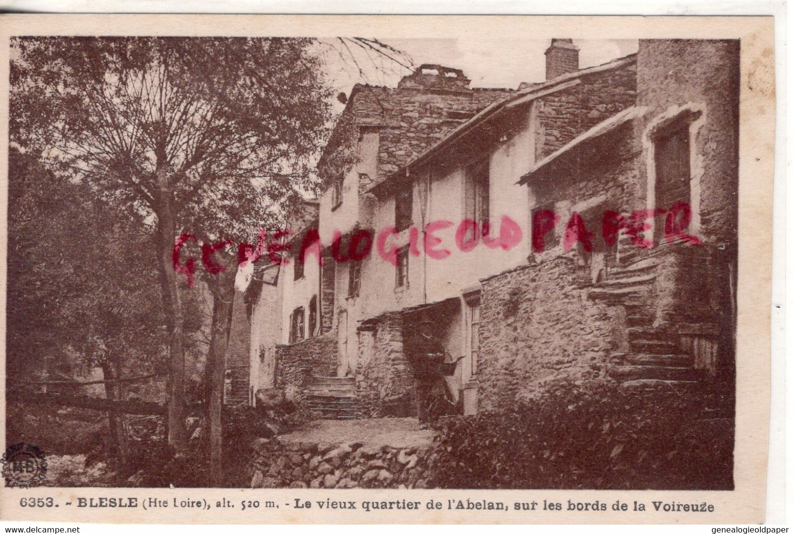 43- BLESLE - LE VIEUX QUARTIER DE L' ABELAN SUR LES BORDS DE LA VOIREUZE - Blesle