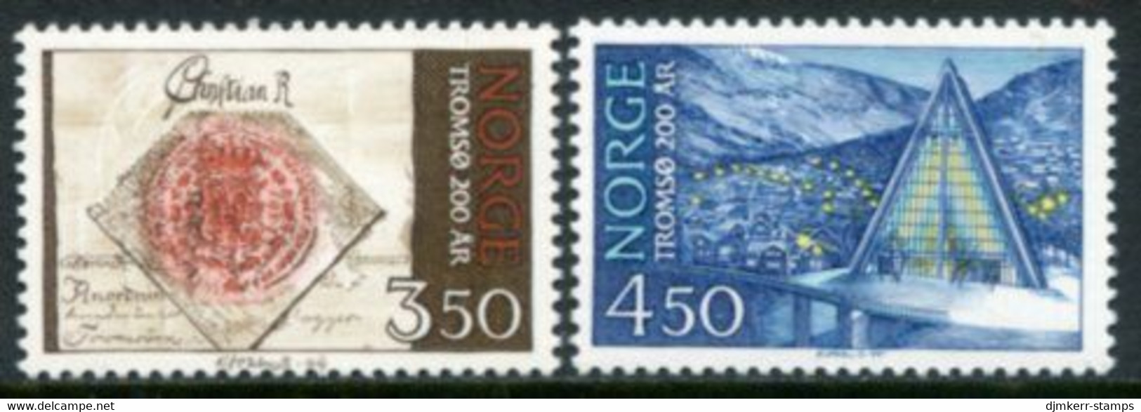 NORWAY 1994 Bicentenary Of Tromsø MNH / **.   Michel 1154-55 - Ungebraucht