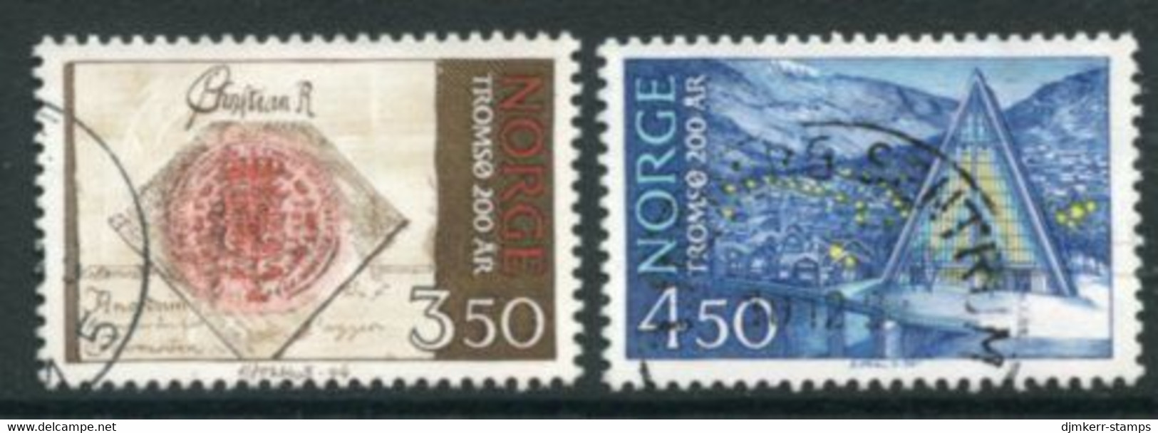 NORWAY 1994 Bicentenary Of Tromsø Used.   Michel 1154-55 - Oblitérés