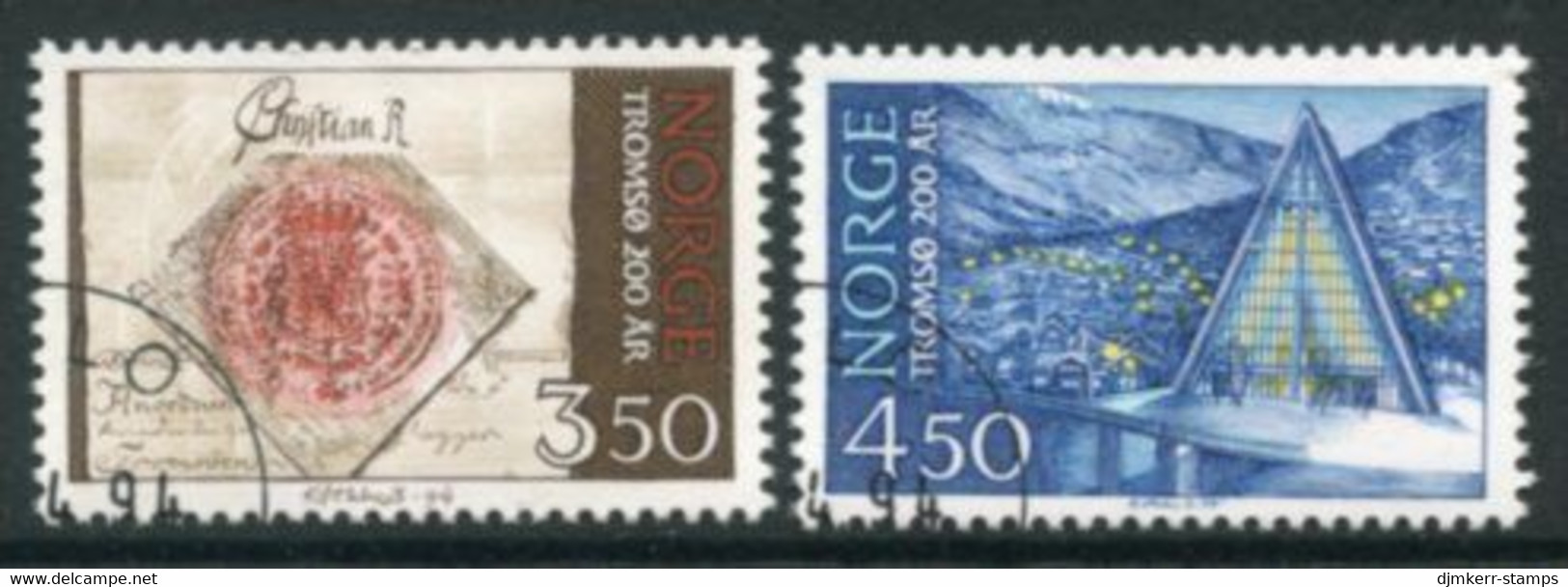 NORWAY 1994 Bicentenary Of Tromsø Used.   Michel 1154-55 - Used Stamps