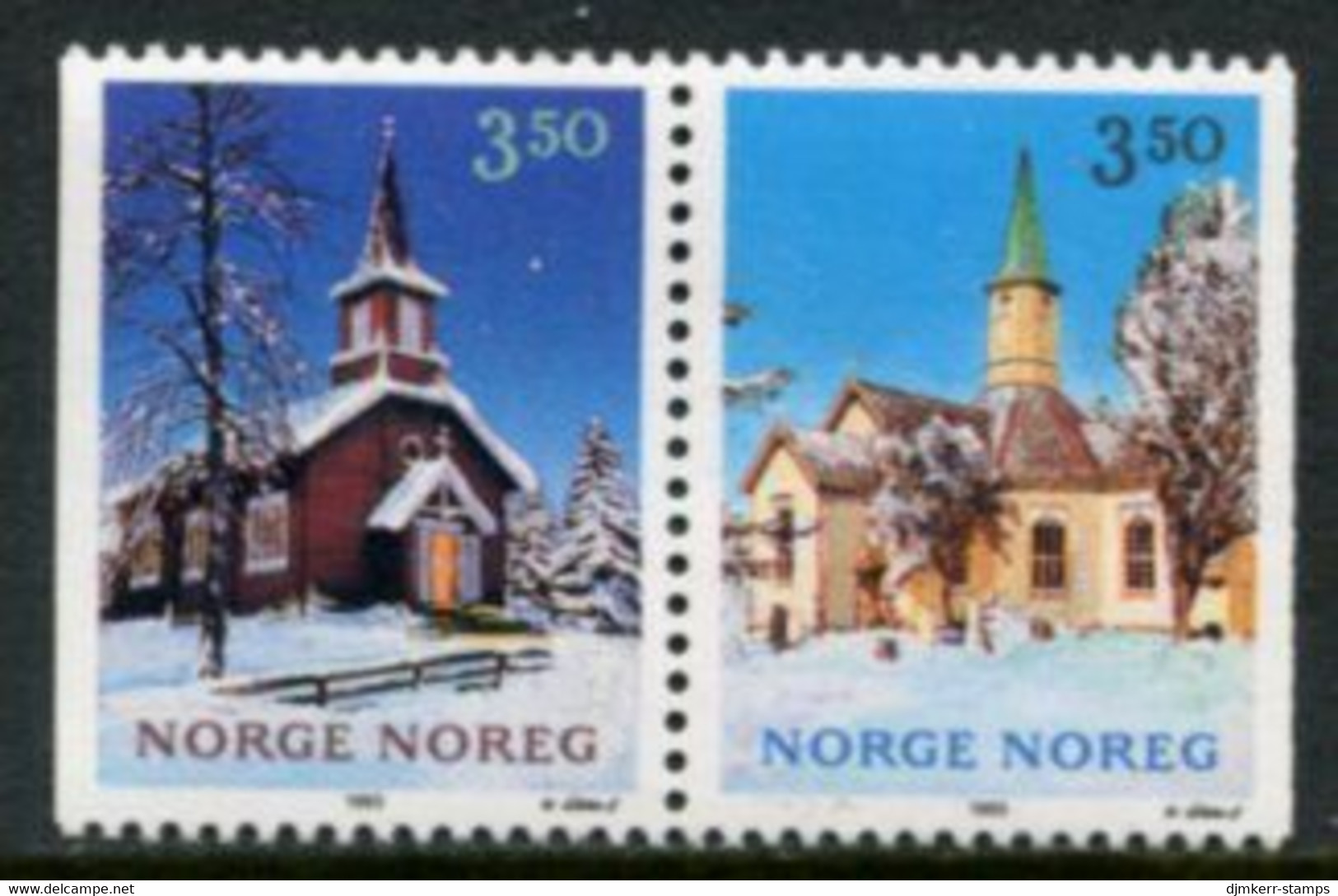 NORWAY 1993 Christmas MNH / **.   Michel 1141-42 - Unused Stamps