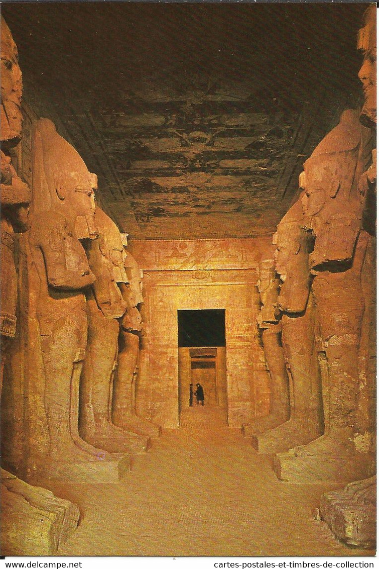 ABOU SIMBEL , The Great Osiris Pillar Hall ; La Grande Salle à Colonnes D' Osiris - Temples D'Abou Simbel