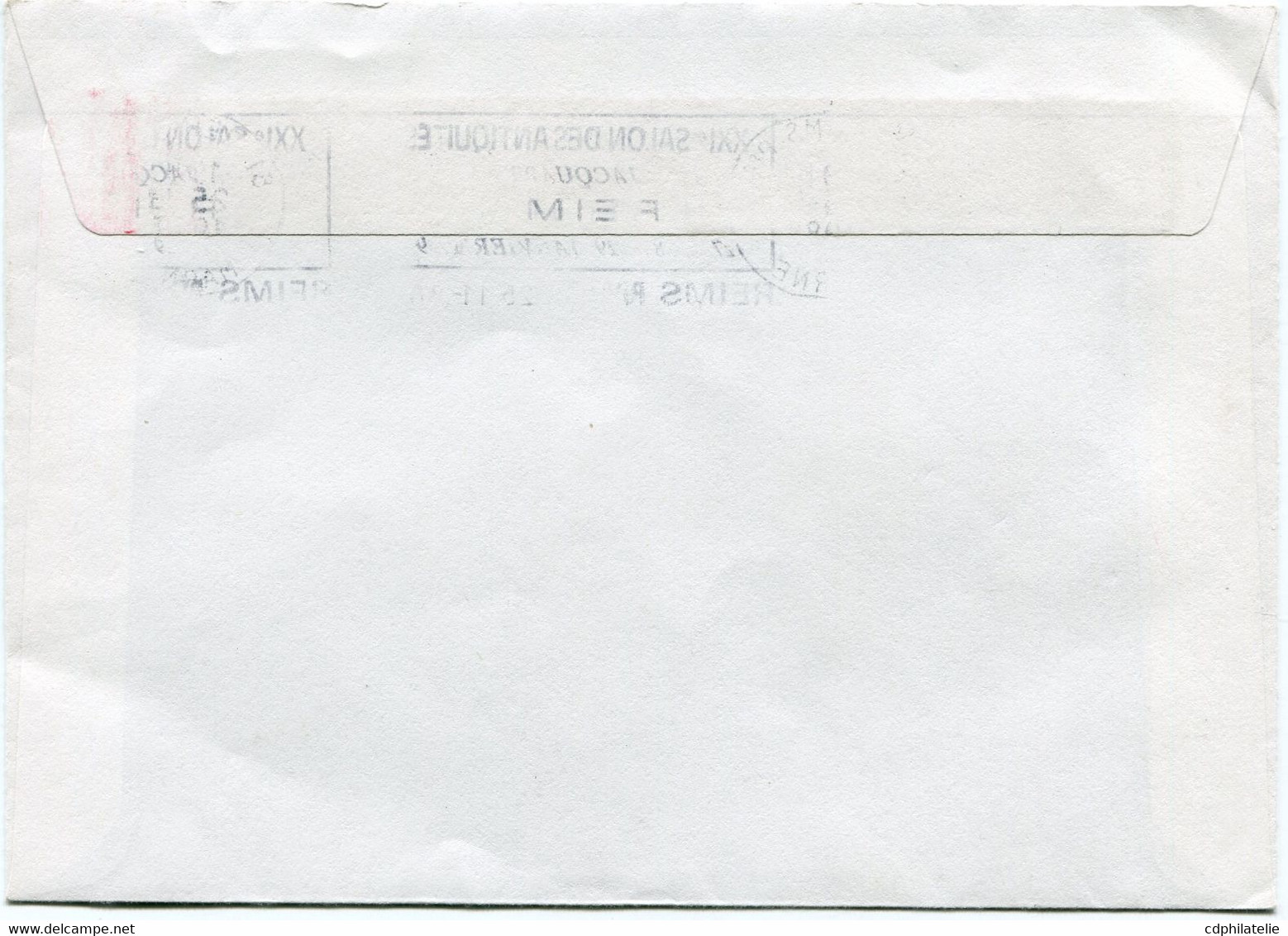 FRANCE LETTRE AVEC AFFRANCHISSEMENT DONT UN TIMBRE DE GREVE N°39 REIMS DEPART REIMS 25-11-1988 MARNE POUR LA FRANCE - Documents