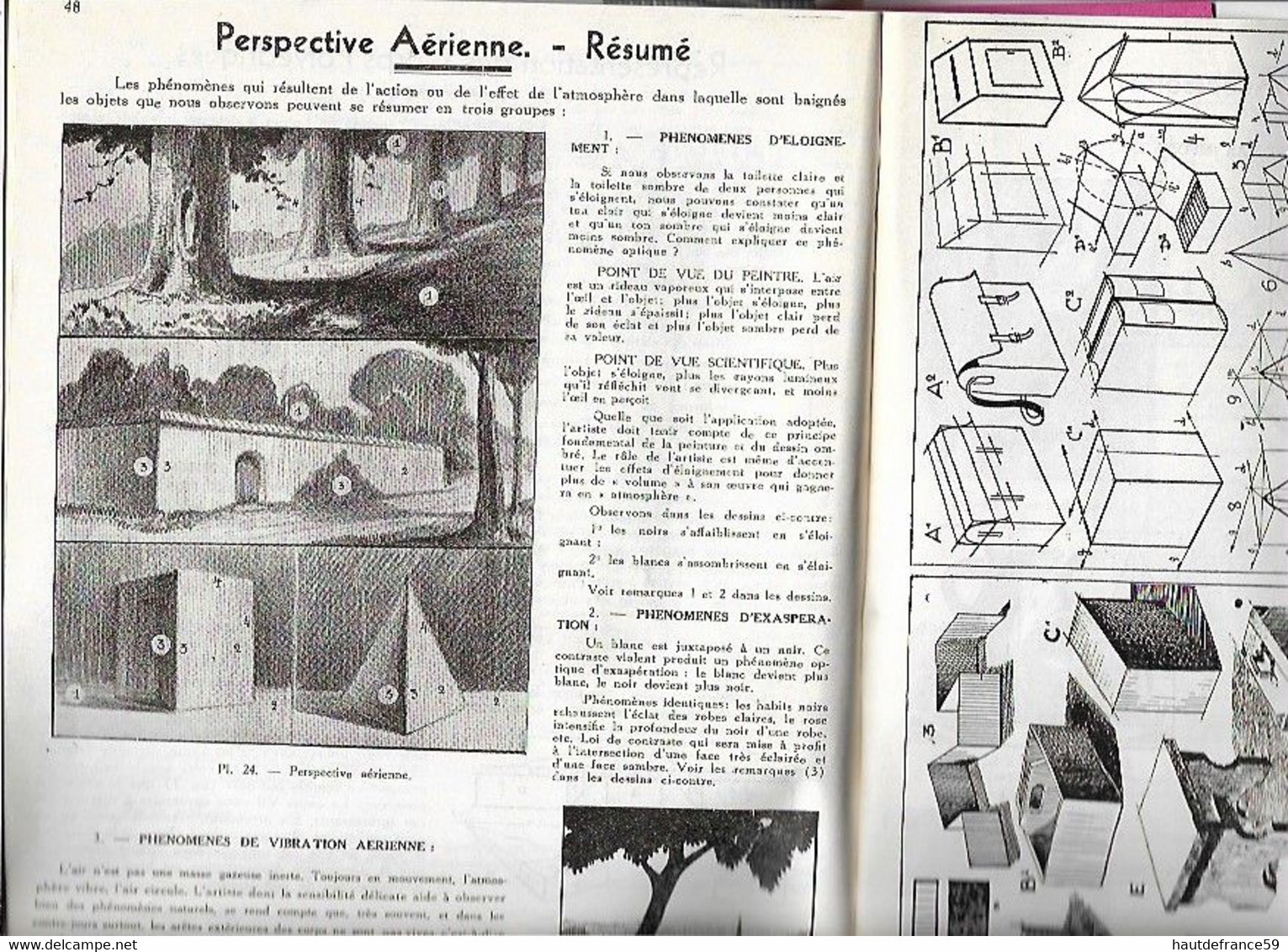 Enseignement Du Dessin COURS STUDIO  1937 LE DESSIN RATIONNEL  Cours III - La Louvière Belgique Nombreux Dessins Schémas - Other Plans
