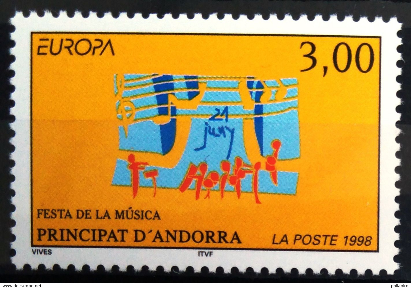 EUROPA 1998 - ANDORRE FRANCAIS                        N° 504                         NEUF** - 1998