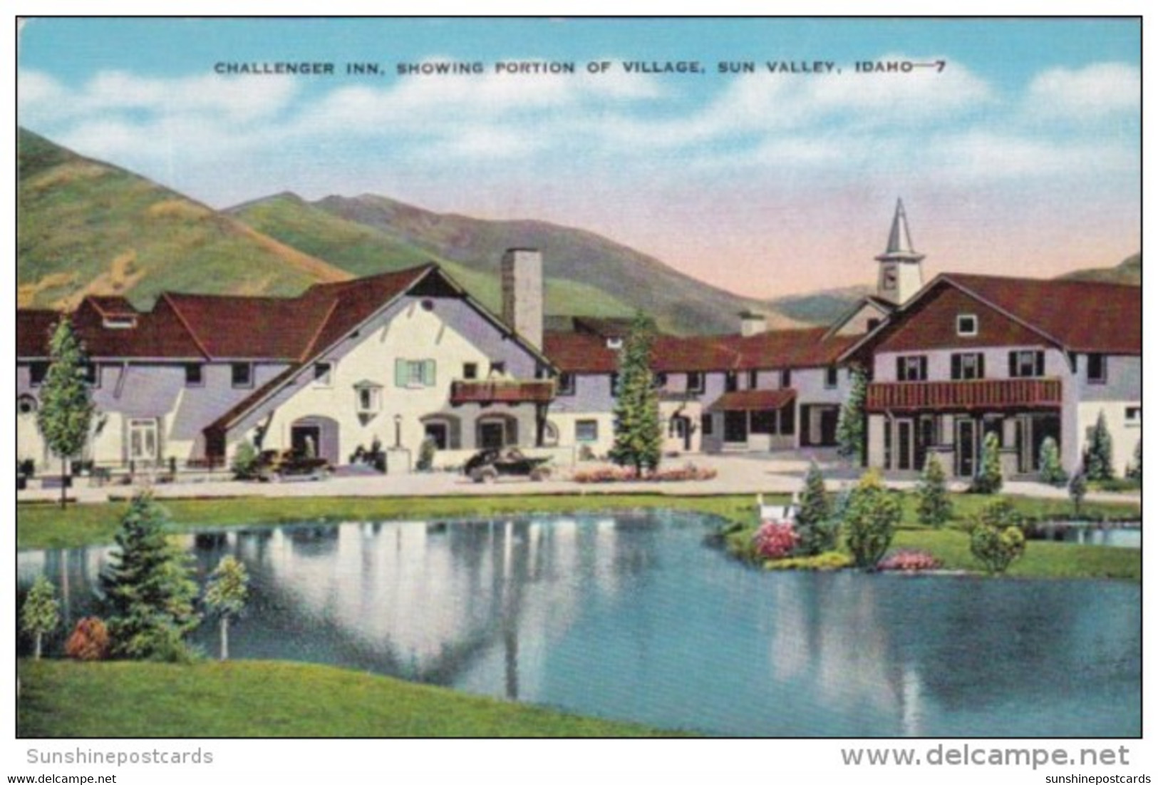 Idaho Sun Valley Challenger Inn Showing Portion Of Village - Sonstige & Ohne Zuordnung