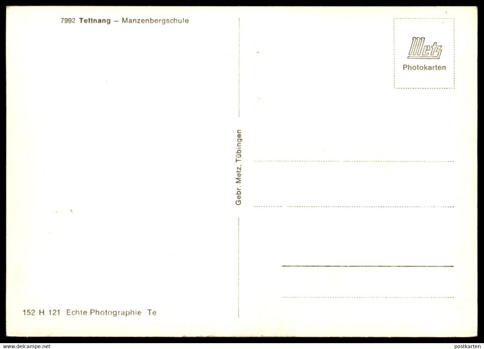 ÄLTERE POSTKARTE TETTNANG MANZENBERGSCHULE SCHULE MANZENBERG Uhr Schuluhr Architektur Ansichtskarte Cpa Postcard AK - Tettnang