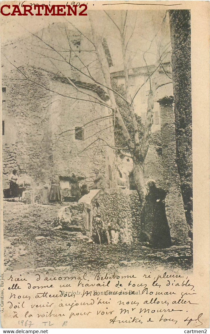 BARJOLS LA FONTAINE DU REAL CARTE PIONNIERE 1900 VAR 83 - Barjols