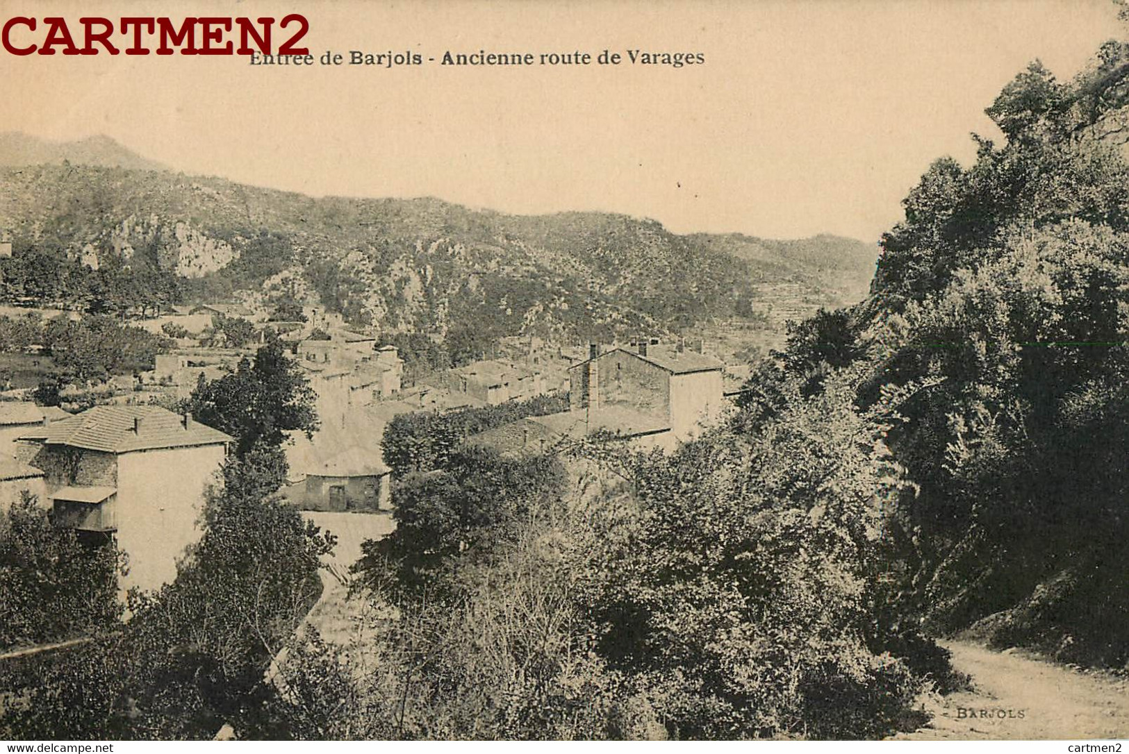 ENTREE DE BARJOLS ANCIENNE ROUTE DE VARAGES 83 VAR - Barjols