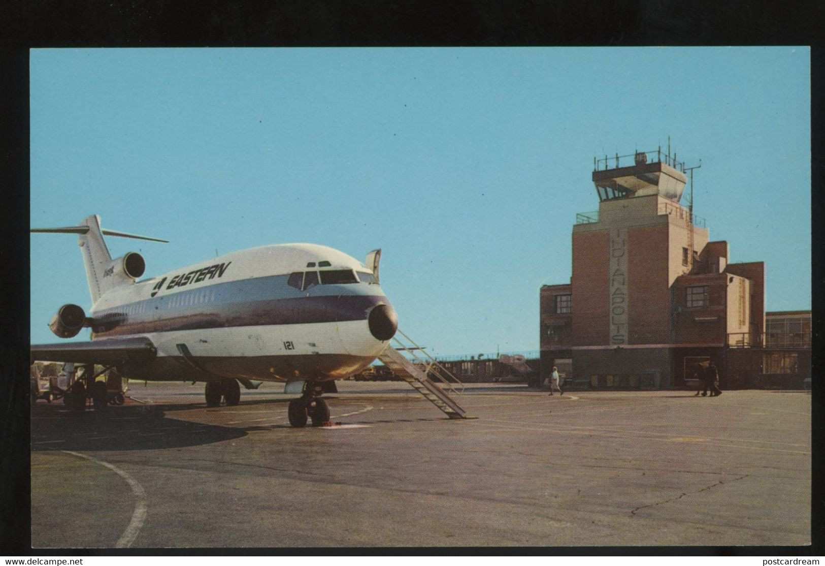 Weir Cook Municipal Airport IN Indianapolis Eastern Airlines 727 1965 Postcard - Indianapolis