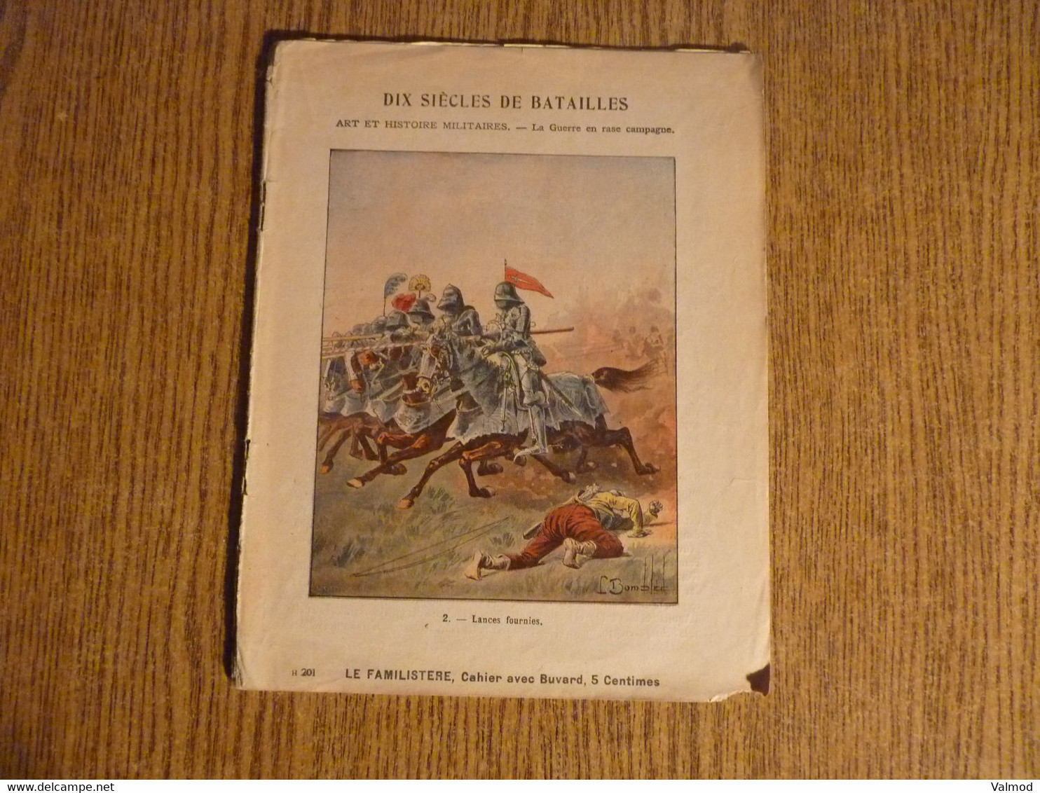 Cahier D'Histoire Début 1900-Dix Siècles De Batailles-Le Familistère-Voir Détails Sur Photos-Format Plié 22,4x17cm Env. - Protège-cahiers