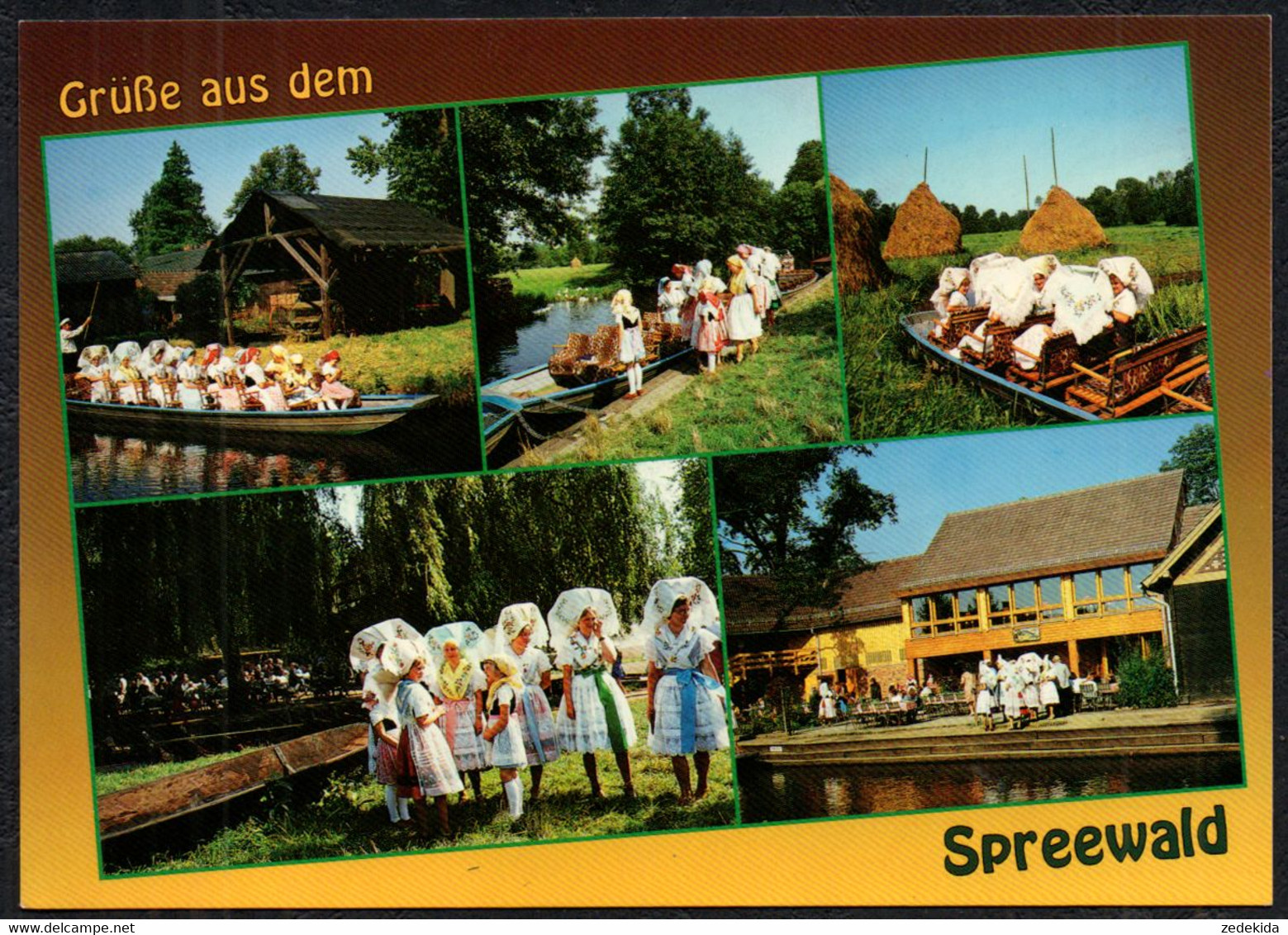 F5977 - TOP Postrow Trachten Spreewald - Verlag Bild Und Heimat Reichenbach Qualitätskarte - Luebbenau