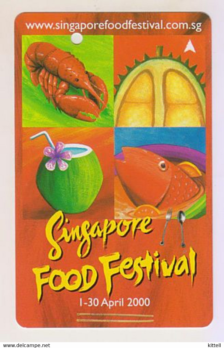 Singapore Old Transport Subway Train Bus Ticket Card Transitlink Unused Food Festival - Monde