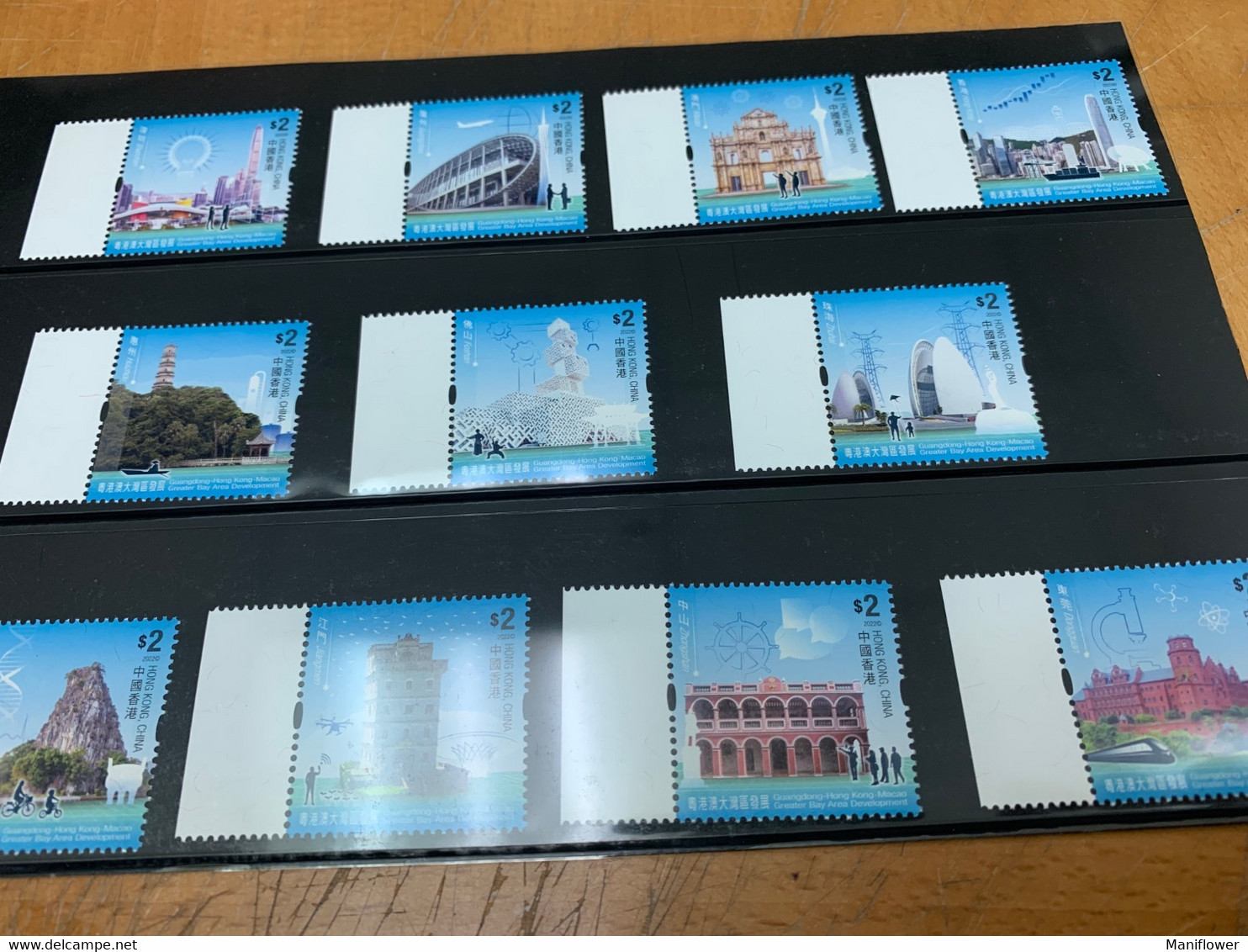 Hong Kong Stamp MNH 11values Kite Train Airport  Helicopter  Cycling Landscape Cargo Kung Fu Set - Neufs