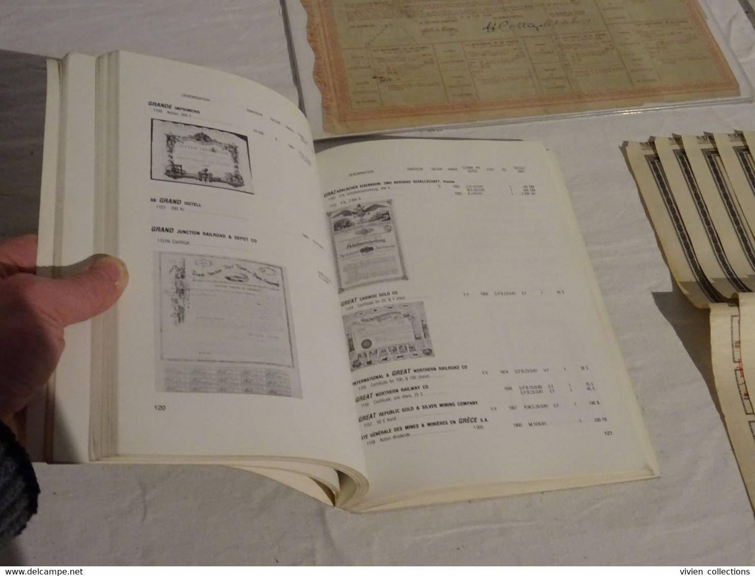 Catalogue Iegor actions + 20 titres arriérés de dette Ottoman + Canal panama + Exposition Paris 1925 + versement or 1917