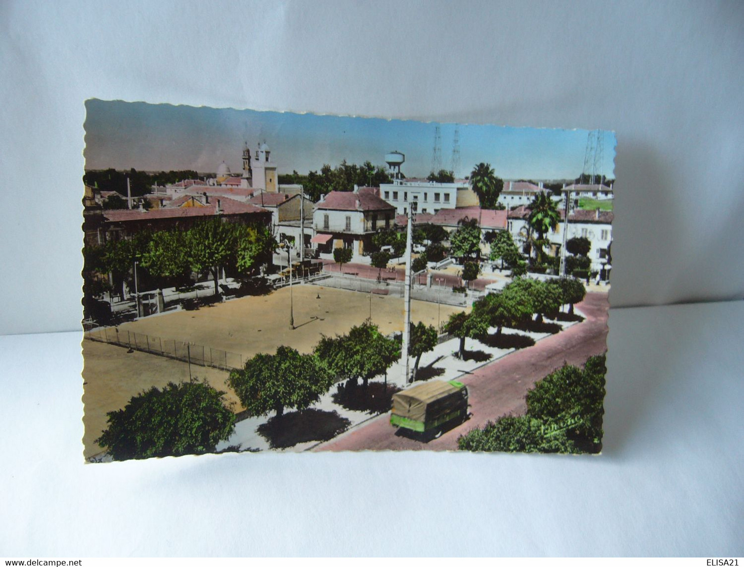 L'ARBA BLIDA ALGERIA  ALGERIE VUE GENERALE SUR LE CENTRE DU VILLAGE CPSM FORMAT CPA 1959 - Blida