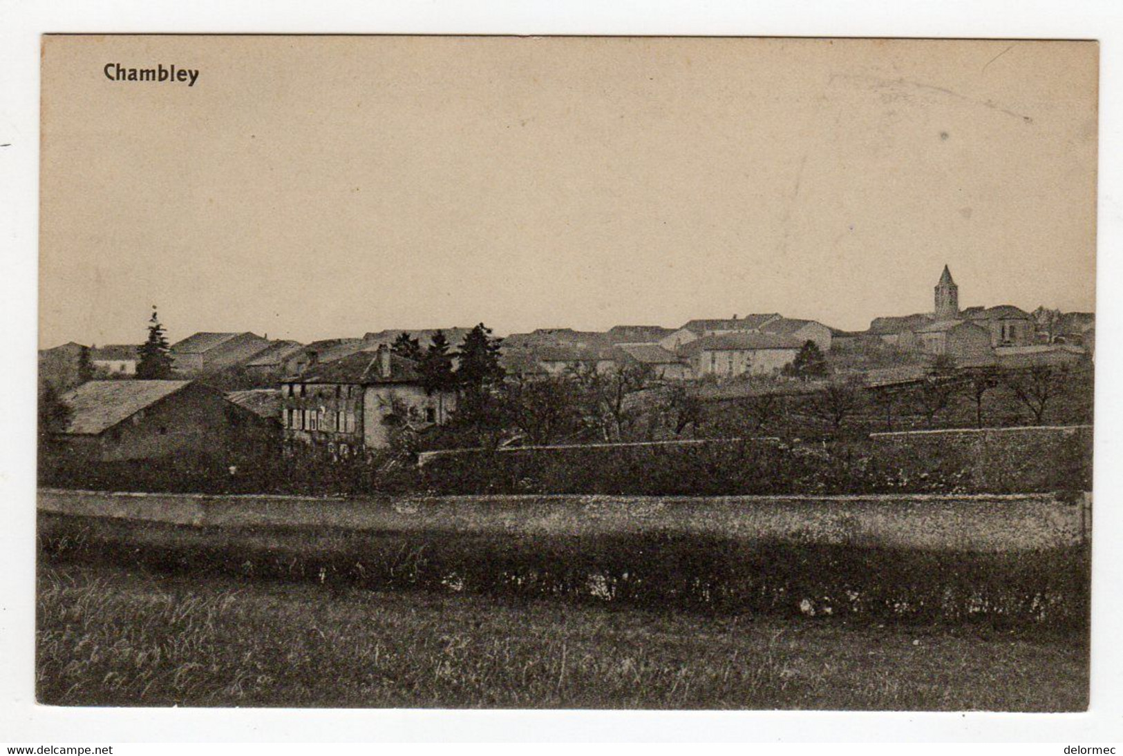 CPA Chambley Bussières 54 Meurthe Et Moselle Vue Générale Carte Occupation Allemande éditeur Lillenbaum à Metz - Chambley Bussieres