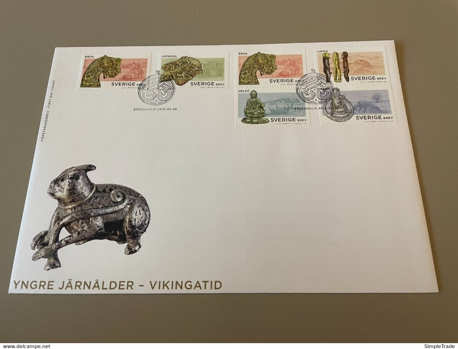 FDC Sweden 2015 Yngre Järnåldern (FDC 15) - FDC