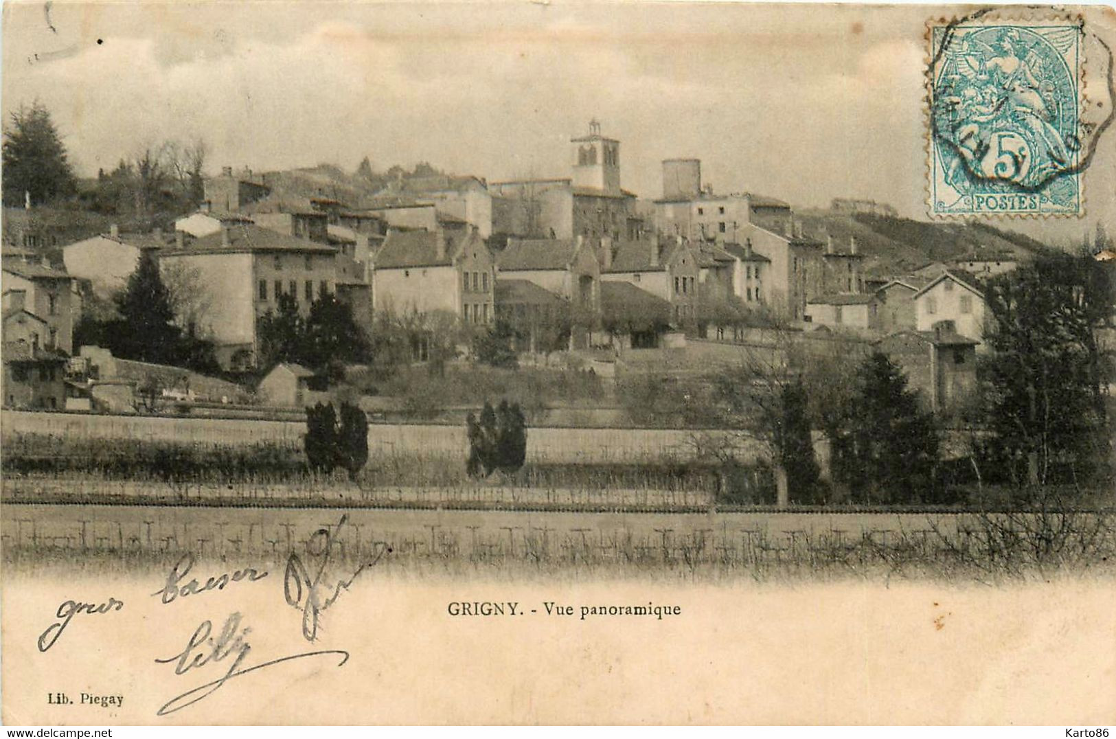 Grigny * Vue Panoramique Du Village - Grigny