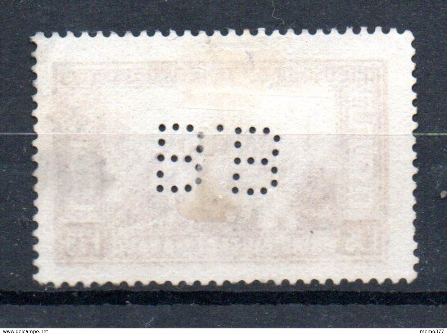 MONACO -- Timbre Perforé Oblitéré -- B B --15 - 15  -- 1 F. 75  Lie De Vin  Palais Princier - Used Stamps