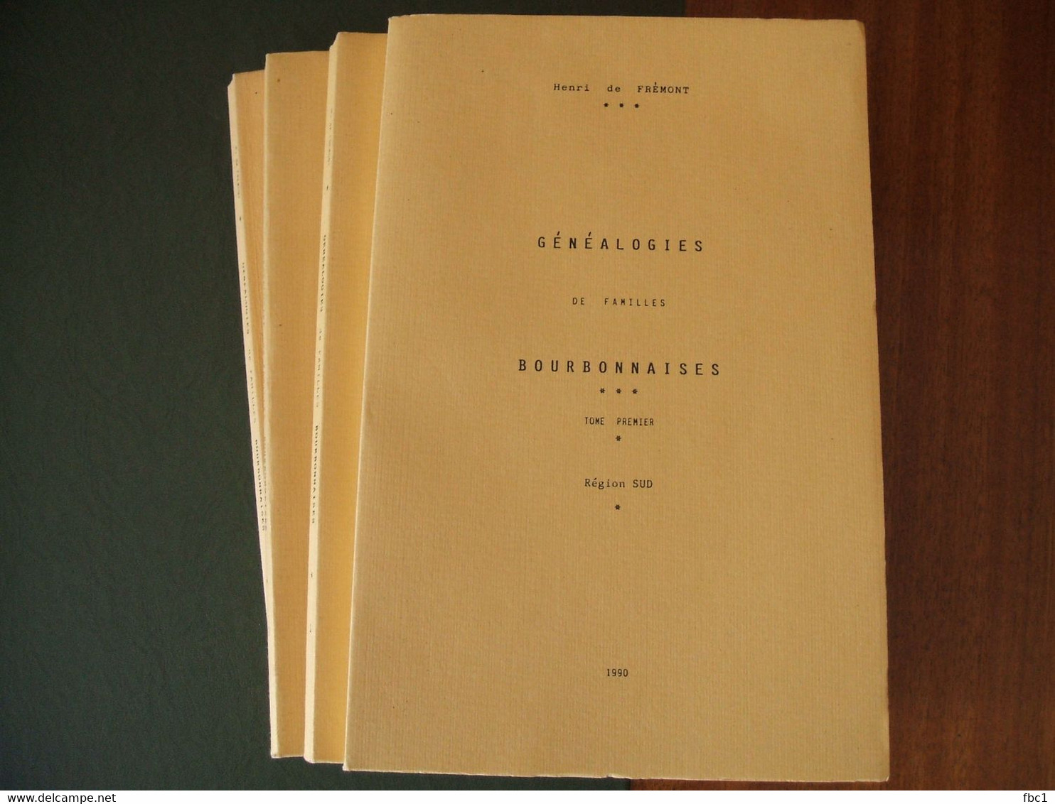 Henri De Fremont - Généalogies De Familles Bourbonnaises - 4 Volumes 1990-1993 - Bourbonnais