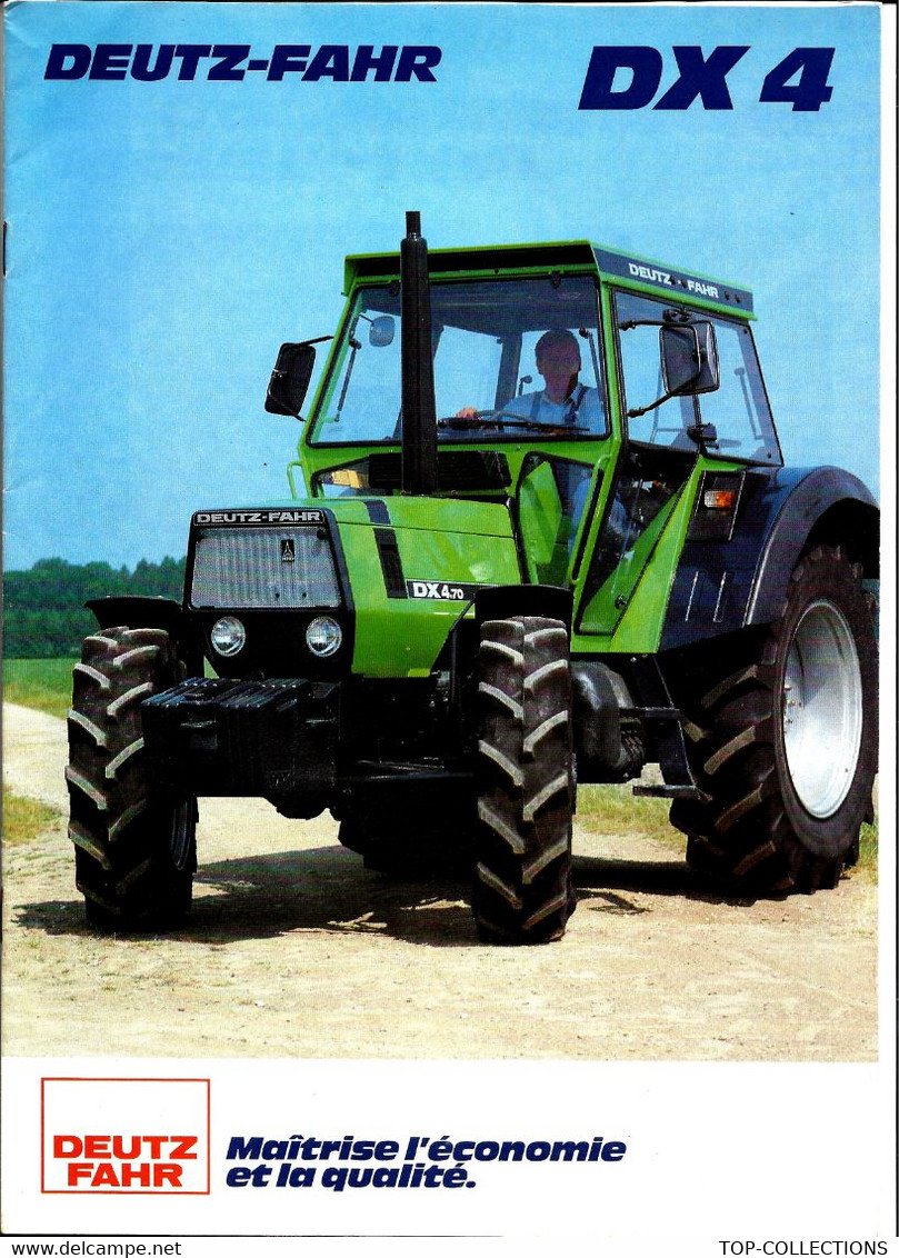 AGRICULTURE MATERIEL AGRICOLE LIVRET PUBLICITAIRE GRAND FORMAT TRACTEURS DEUTZ FAHR 17 PAGES EN COULEURS T.B.E.V.SCANS - 1950 - ...