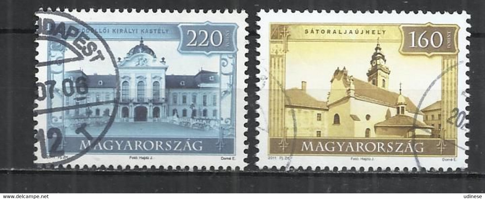 HUNGARY 2011 - TOURISM - CPL. SET - POSTALLY USED OBLITERE GESTEMPELT USADO - Used Stamps