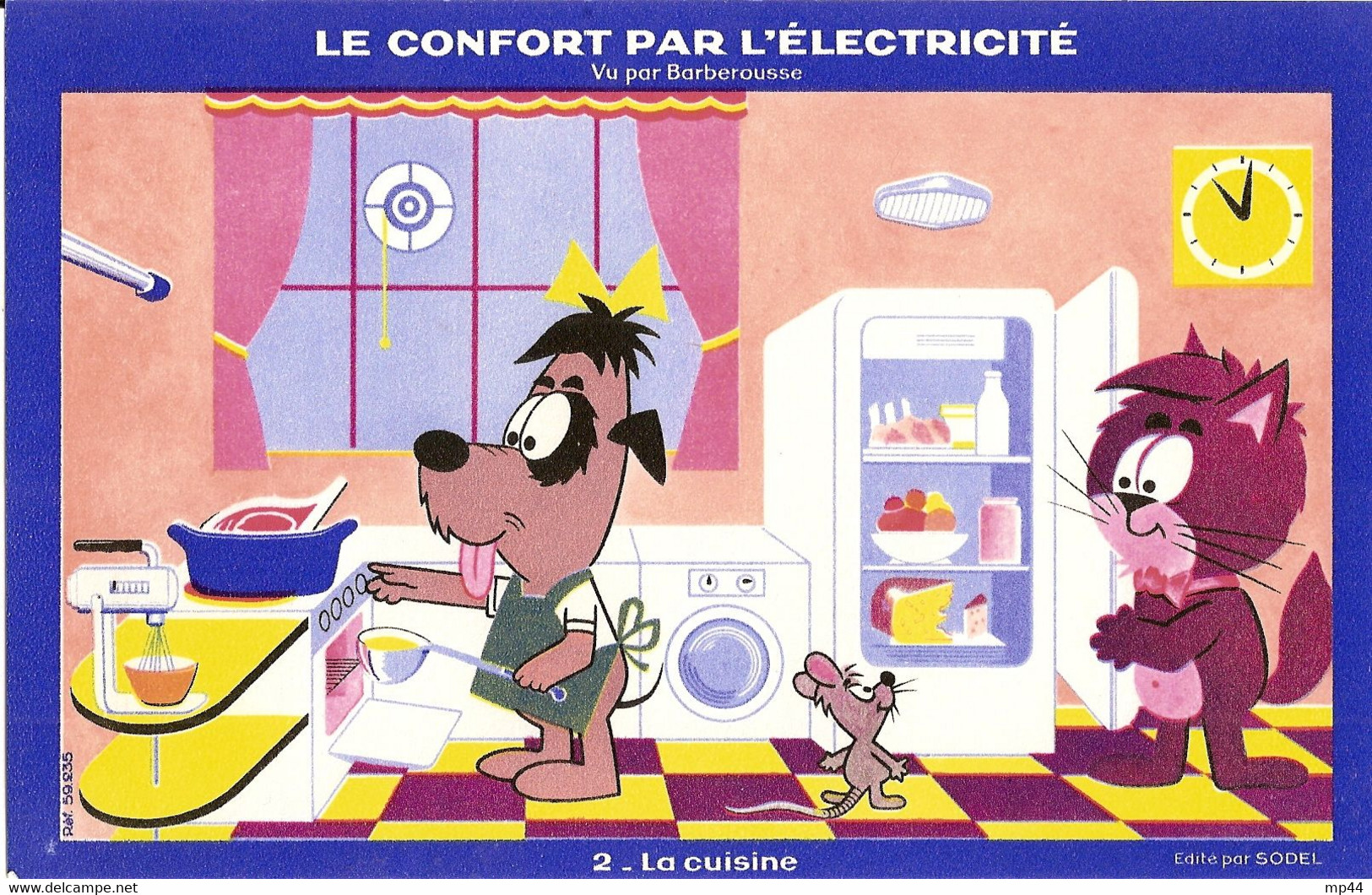 - Buvard   Le Confort Par L'électricité  Signé Barberousse - Elettricità & Gas