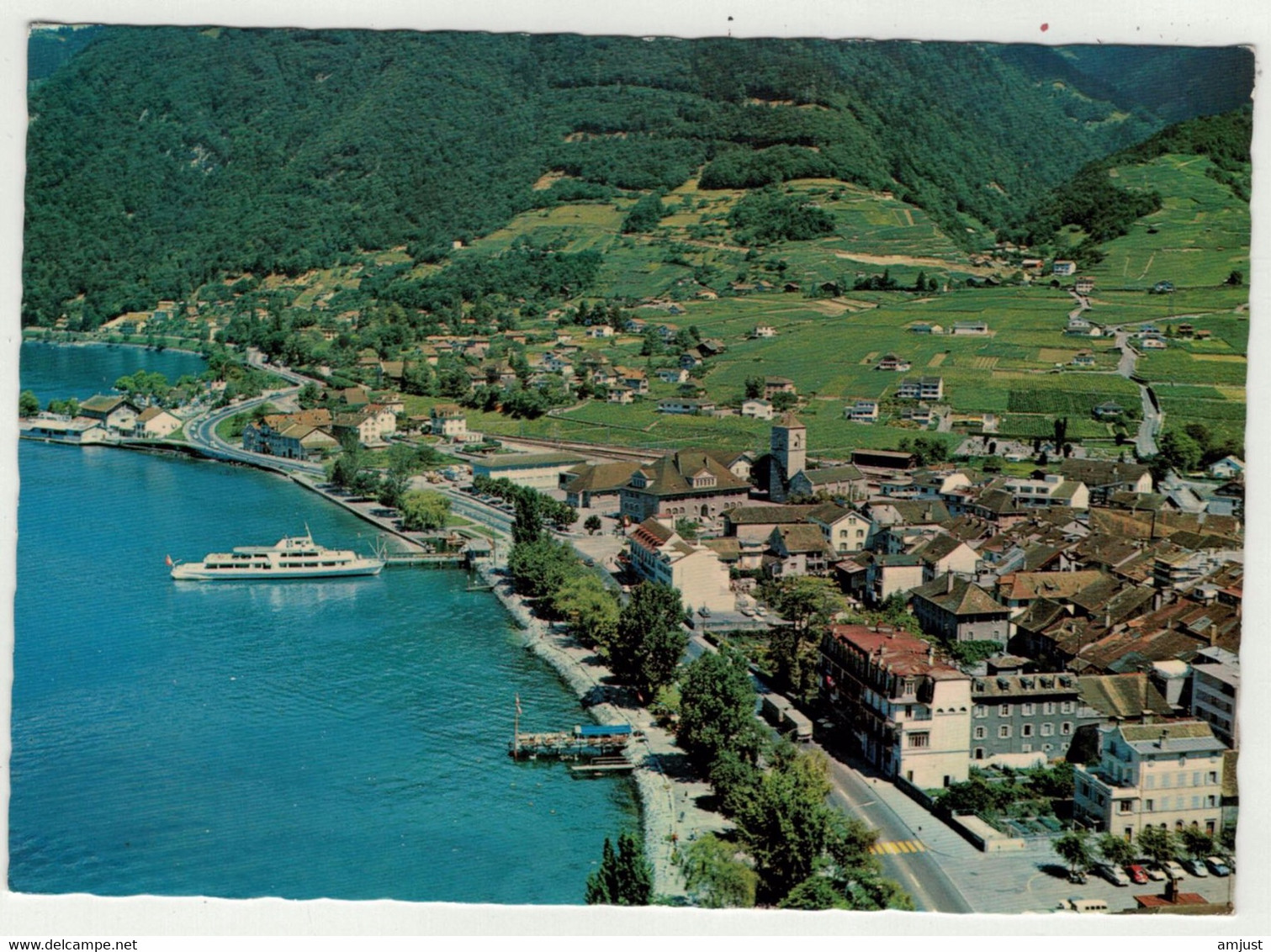 Suisse// Schweiz // Vaud // Villeneuve, Vue Aérienne - Villeneuve