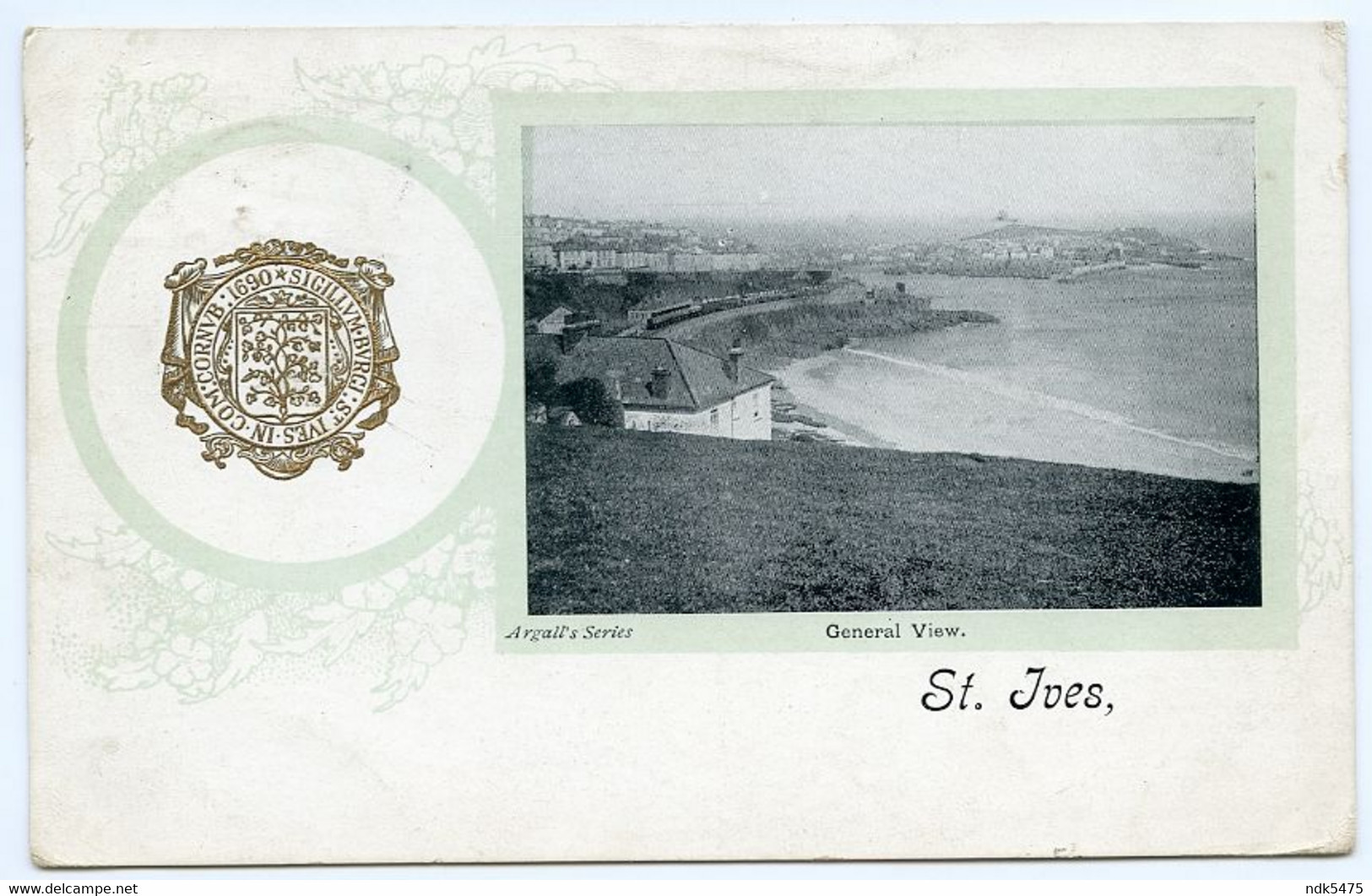 ST IVES : GENERAL VIEW (CITY CREST) / POSTMARK - ST IVES (DUPLEX) / ADDRESS - NORWICH, DEREHAM ROAD, EXETER ST, HASELTON - St.Ives