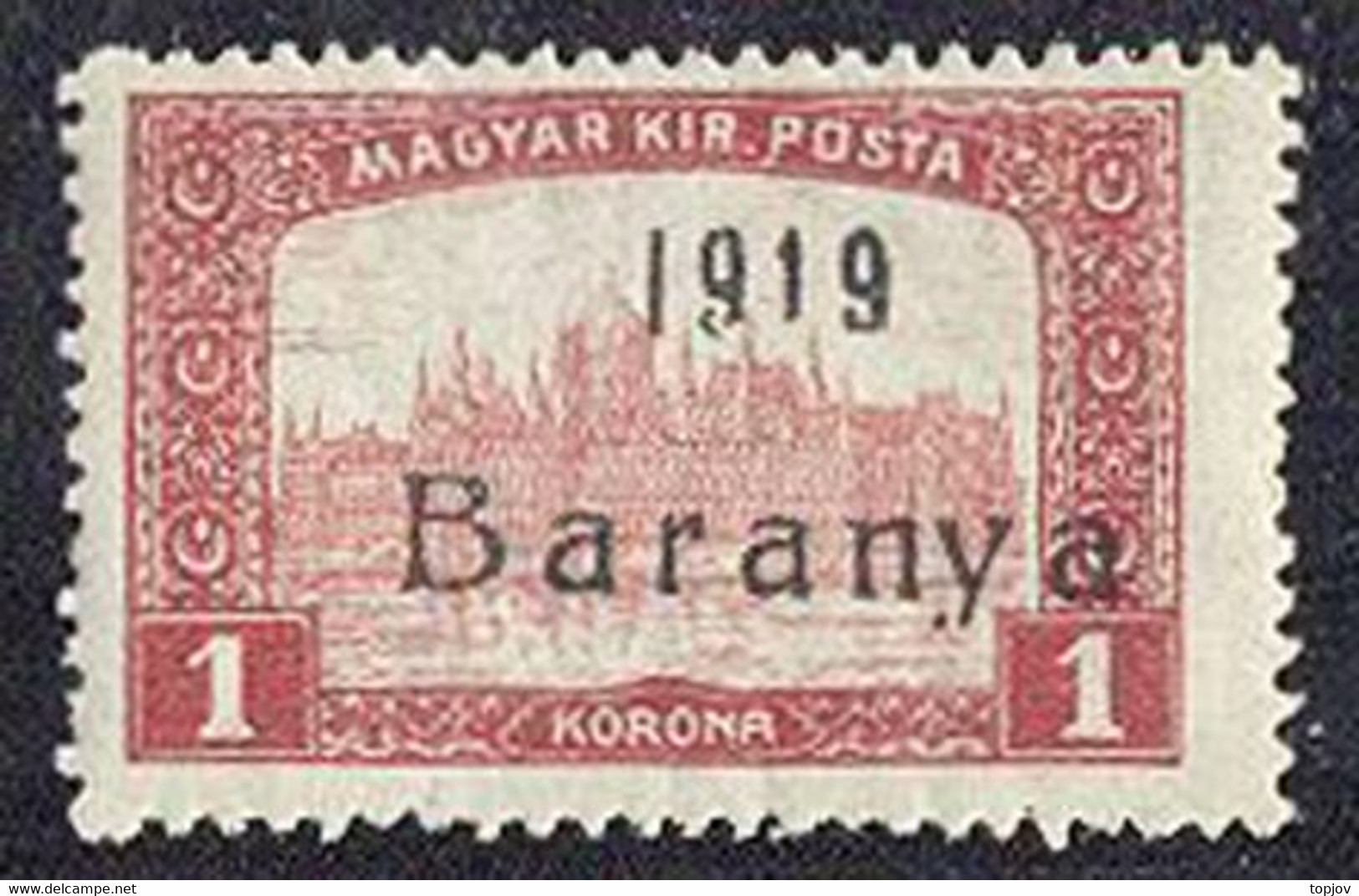 BARANYA - Typ IV  1 Kr - **MNH - 1919 - Baranya