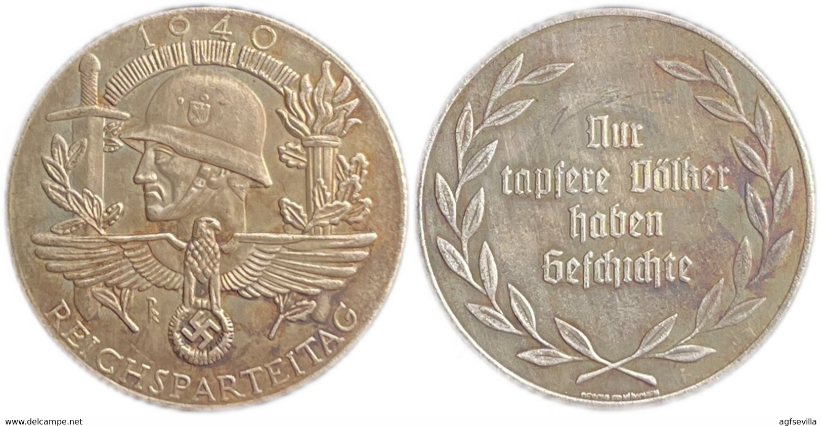 ALEMANIA. WWII. MEDALLA CONVENCIÓN PARTIDO NACIONALSOCIALISTA. 1.940. GERMAN MEDAL - Profesionales/De Sociedad