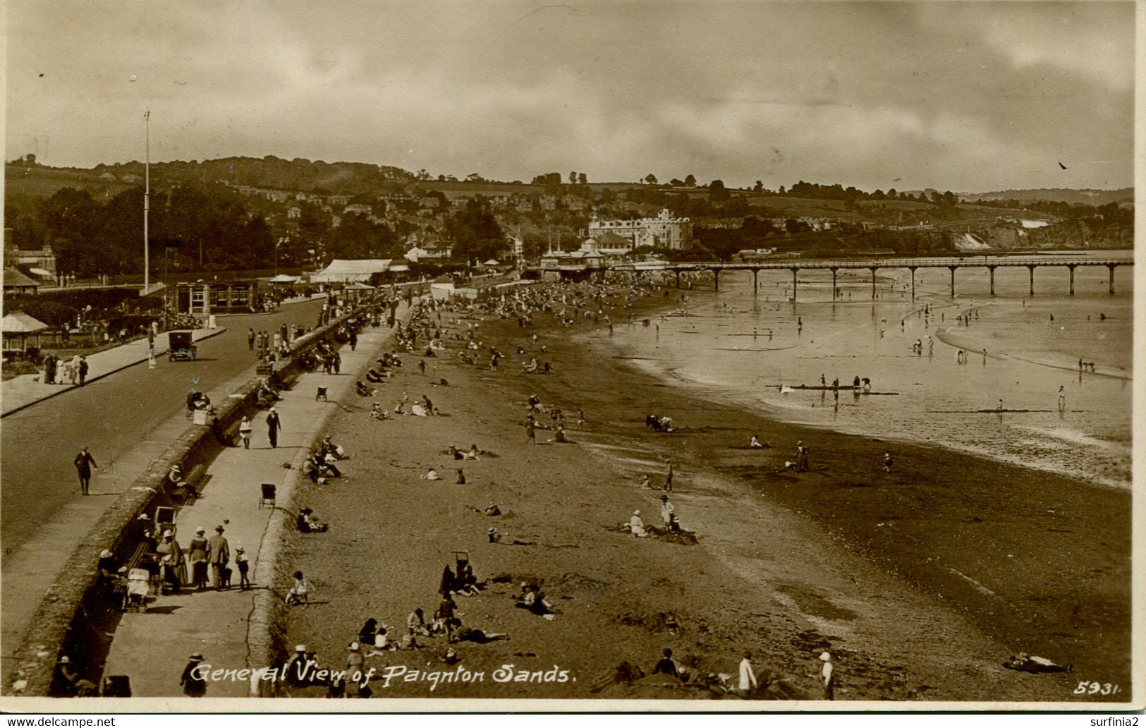 DEVON M-T PAIGNTON  - GENERAL VIEW OF SANDS RP Dv1623 - Paignton