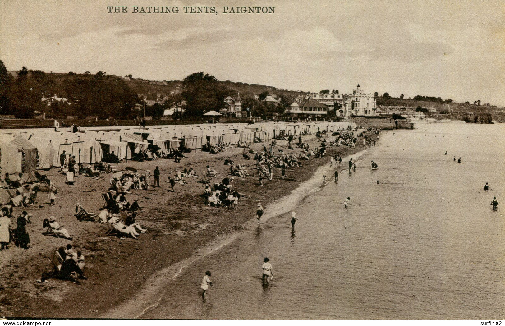 DEVON M-T PAIGNTON  - THE BATHING TENTS Dv1634 - Paignton