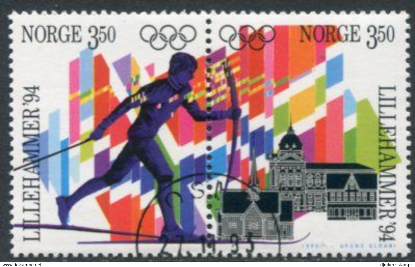 NORWAY 1993 Winter Olympic Games, Lillehammer Used.   Michel 1139-40 - Usati