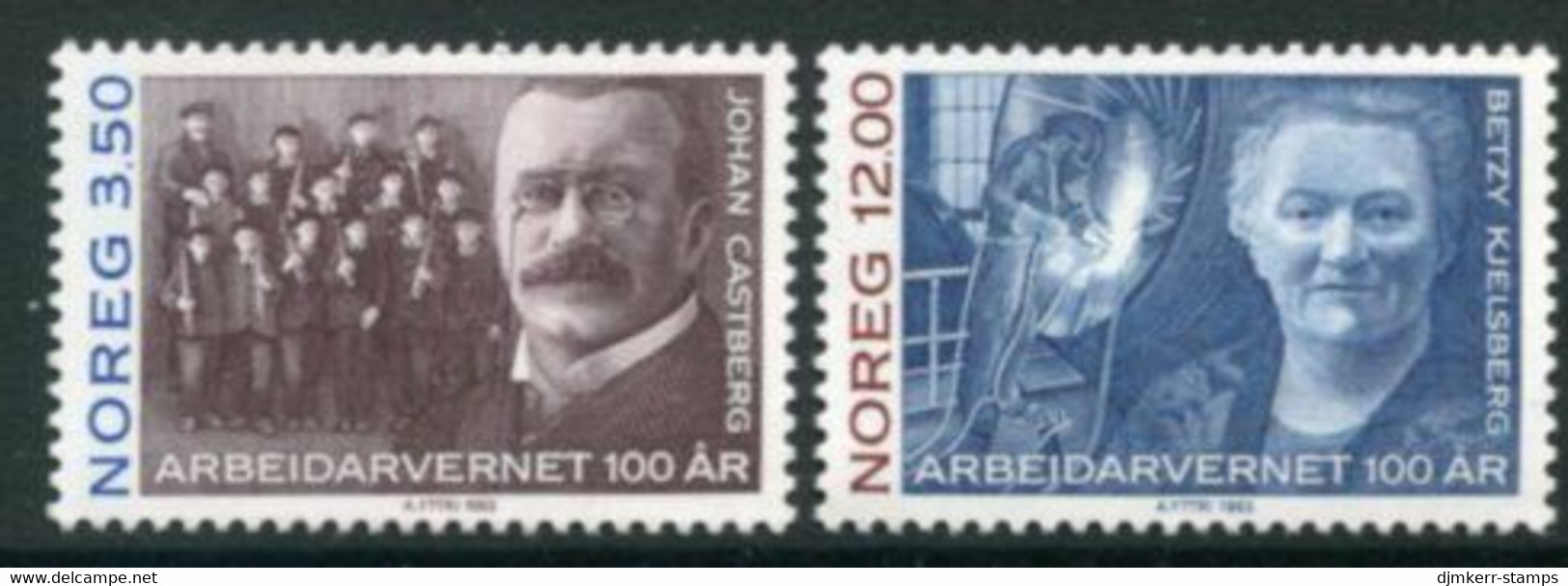 NORWAY 1993 Centenary Of Workers' Protection Legislation MNH / **.   Michel 1133-34 - Neufs