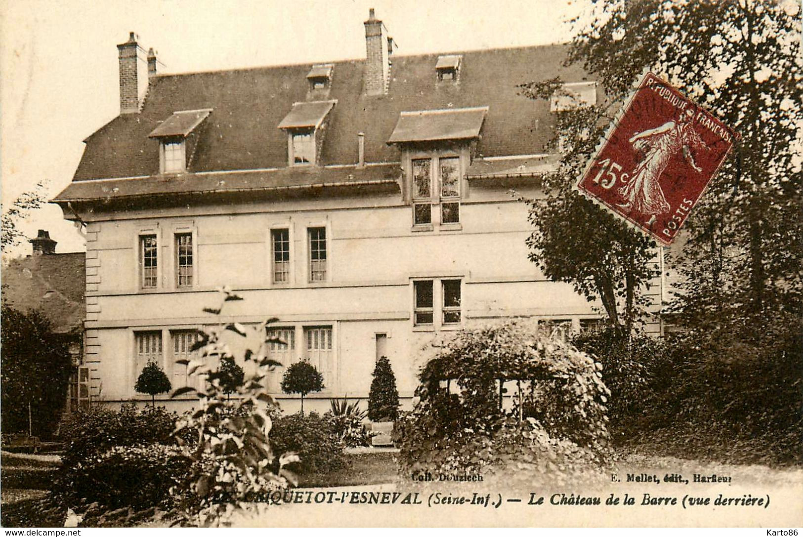 Criquetot L'esneval * Le Château De La Barre , Vue De Derrière - Criquetot L'Esneval