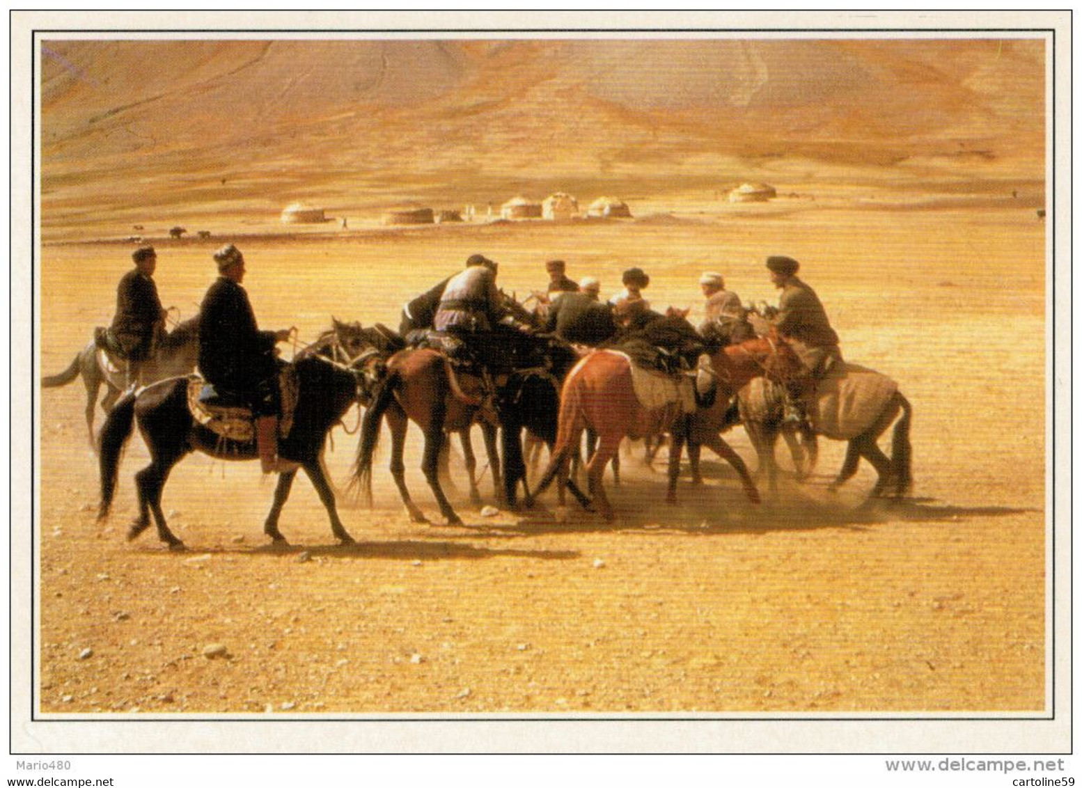 AFGHANISTAN: INCONTRO DI BUZKASHI N1990  IN5371 - Afganistán