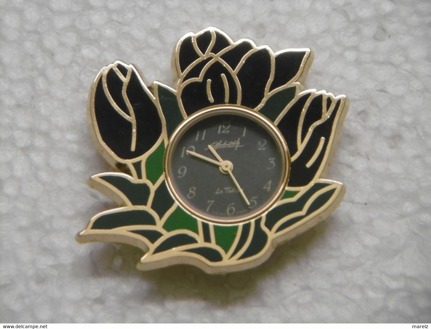 Montre SWISS MADE Bijoux LA TULIPE  MAXIMILIEN Pin's Fermoir Ballou Reg'd - Pin Pins Badge EGF Fleurs - Horloge: Juwelen