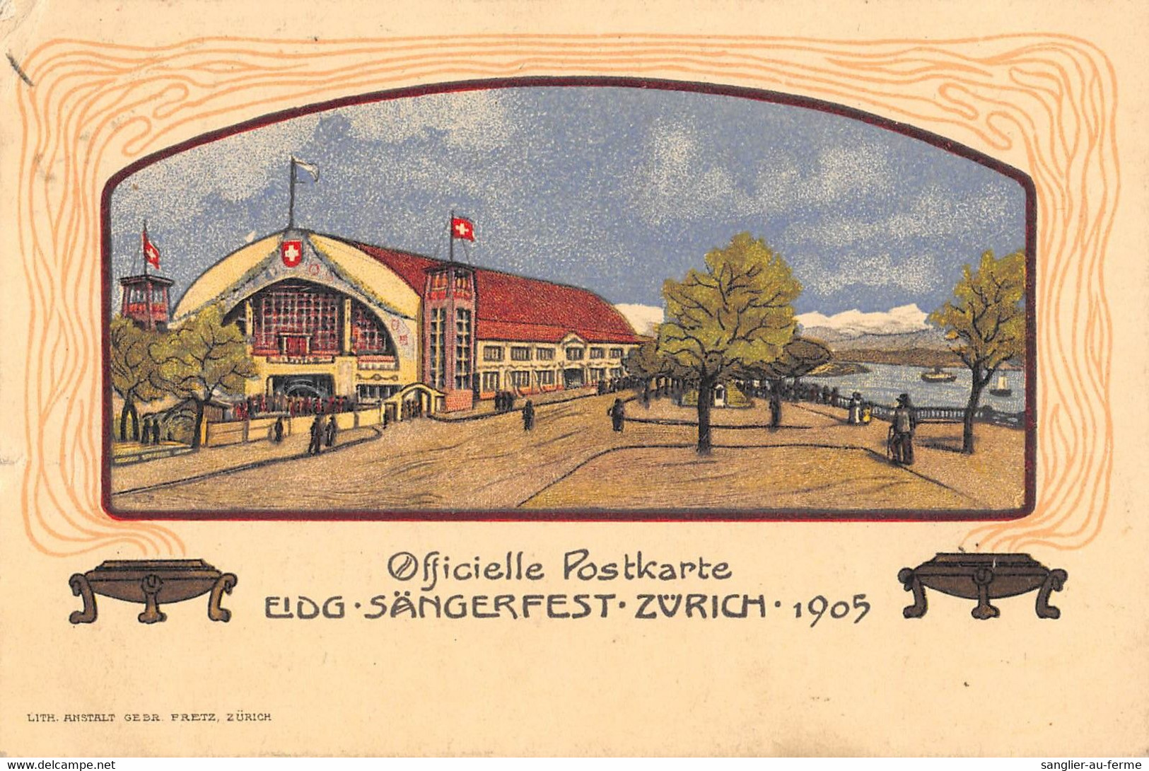 CPA SUISSE OFFICIELLE POSTKARTE EIDG SANGERFEST ZURICH 1905 - Zürich