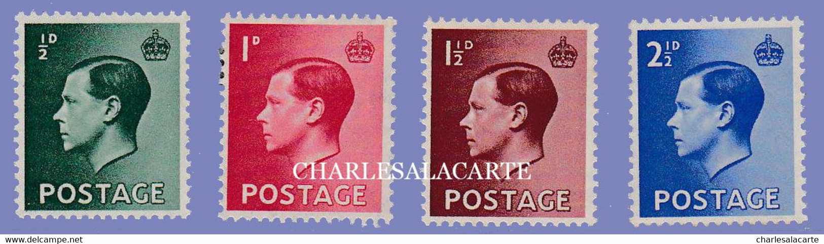 GREAT BRITAIN 1936 EDWARD 8 S.G. 457-460  U.M.  N.S.C. - Nuovi